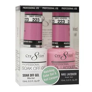 Cre8tion Matching Color Gel & Nail Lacquer 223 SWEET DEVOTED