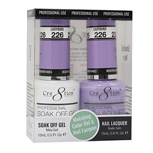 Cre8tion Matching Color Gel & Nail Lacquer 226 LADYBIRD