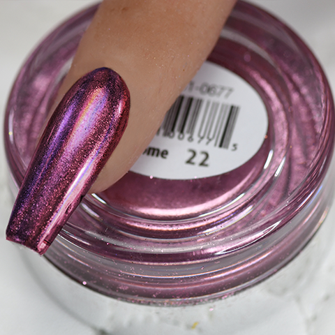 Cre8tion - Chrome Nail Art Effect 22 Pink Holographic - 1g