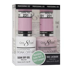 Cre8tion Matching Color Gel & Nail Lacquer 231 CENTRAL PARK
