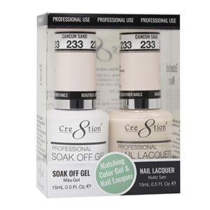 Cre8tion Matching Color Gel & Nail Lacquer 233 CANCUN SAND