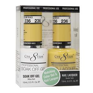 Cre8tion Matching Color Gel & Nail Lacquer 236 MISS SUNSHINE