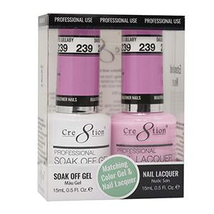 Cre8tion Matching Color Gel & Nail Lacquer 239 DAUGHTER’S LULLABY