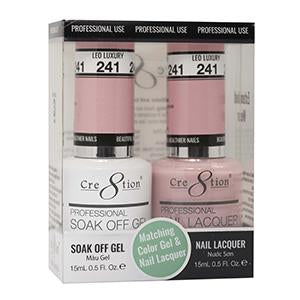 Cre8tion Matching Color Gel & Nail Lacquer 241 LEO LUXURY