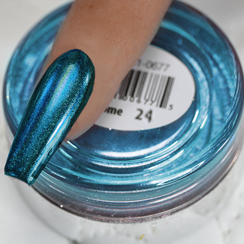 Cre8tion - Chrome Nail Art Effect 24 Teal Holographic - 1g