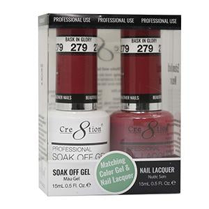 Cre8tion Matching Color Gel & Nail Lacquer 279 BASK IN GLORY