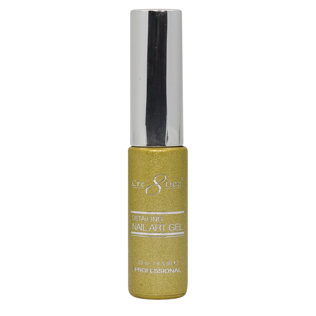 Cre8tion Detailing Nail Art Gel 31 Gold Platinum 2
