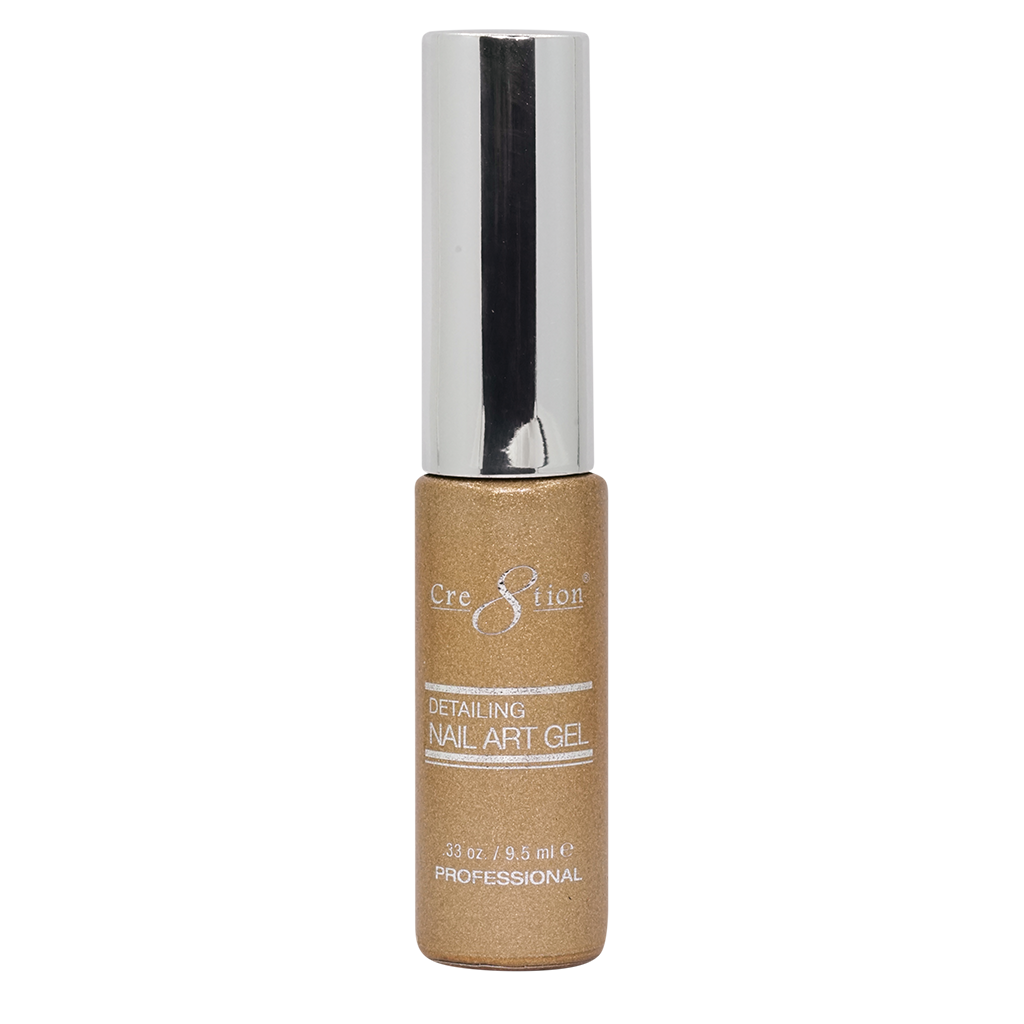 Cre8tion Detailing Nail Art Gel 33 Gold Platinum 4