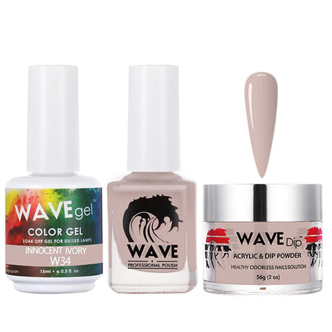 #034 Wave Gel Simplicity Collection-3 in 1 Matching Trio Set