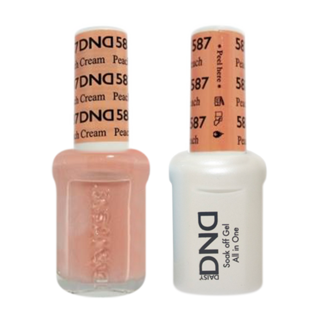 Daisy DND - Gel & Lacquer Duo - 587 Peach Cream