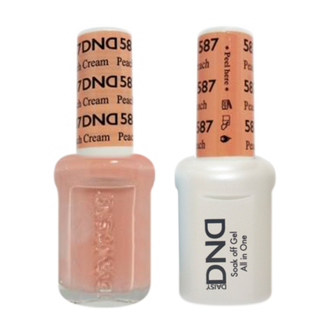 Daisy DND - Gel & Lacquer Duo - 587 Peach Cream
