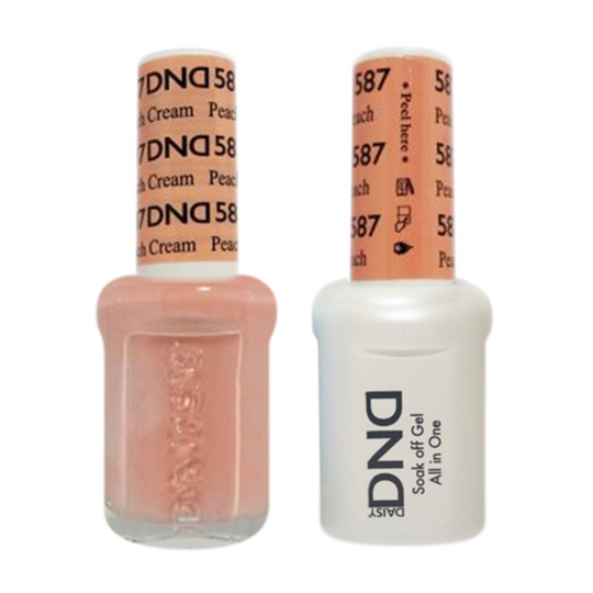 Daisy DND - Gel & Lacquer Duo - 587 Peach Cream