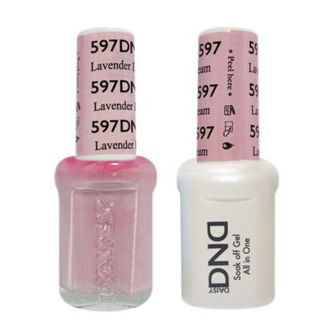 Daisy DND - Gel & Lacquer Duo - 597 Lavender Cream