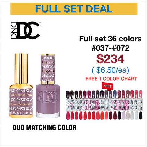 DND DC Duo Matching Color - Full set 36 colors #037 - #072