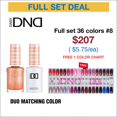 DND Duo Matching Color - Full set 36 colors - 8 #674 - #710