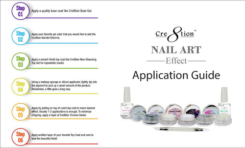 FULL SET - Cre8tion - Nail Art Unicorn Effect - 12 Colors - Lamaisononlinestore