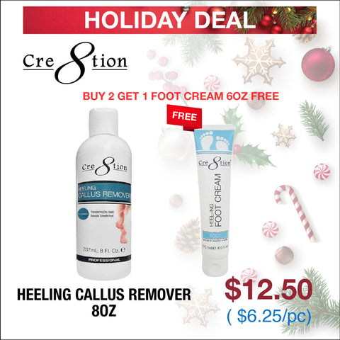 Cre8tion Heeling Callus Remover 8oz - Buy 2 Get 1 Foot Cream Free