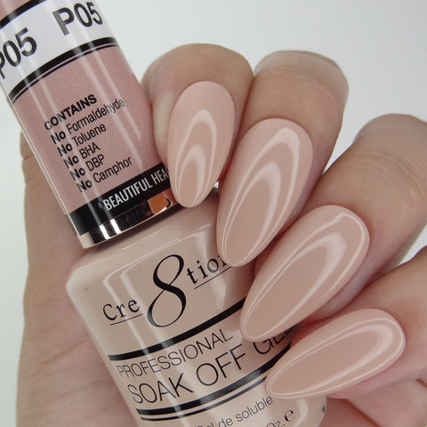 Cre8tion - Soak Off Gel System - Crystal Pink 05