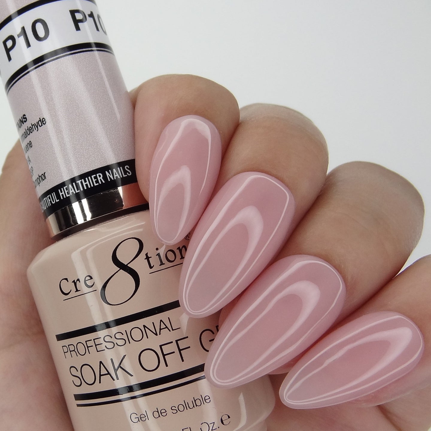 Cre8tion - Soak Off Gel System - Crystal Pink 10