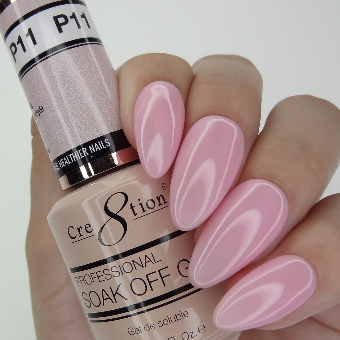 Cre8tion - Soak Off Gel System - Neutral Nude 11
