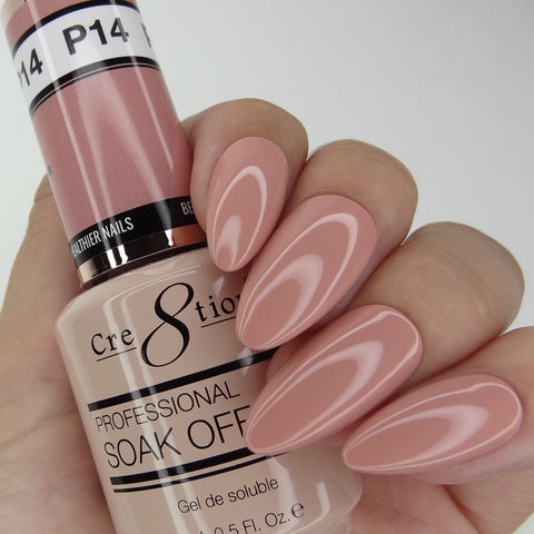 Cre8tion - Soak Off Gel System - Neutral Nude 14