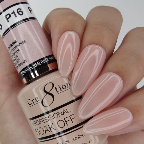 Cre8tion - Soak Off Gel System - Neutral Nude 16