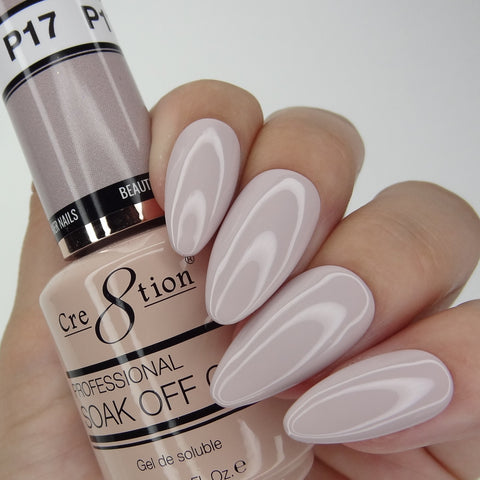 Cre8tion - Soak Off Gel System - Neutral Nude 17