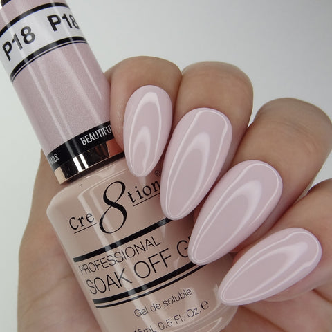 Cre8tion - Soak Off Gel System - Neutral Nude 18