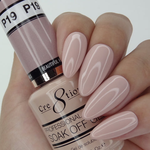 Cre8tion - Soak Off Gel System - Pink 19