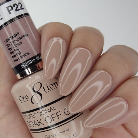 Cre8tion - Soak Off Gel System - Pink 22 