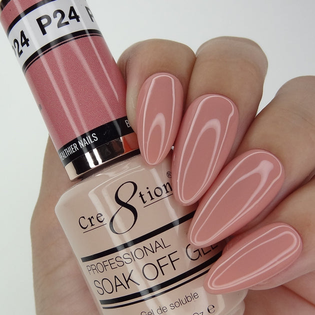Cre8tion - Soak Off Gel System - Pink 24 