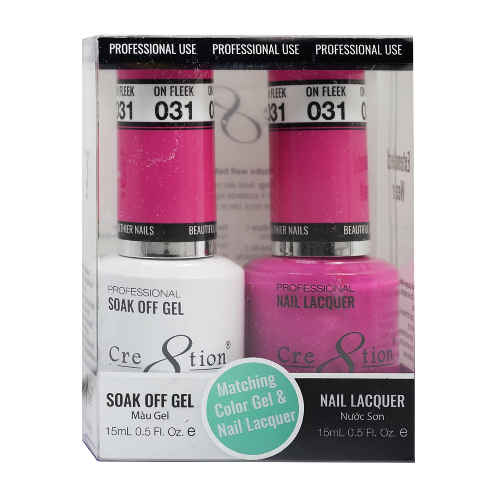 Cre8tion Matching Color Gel & Nail Lacquer 31 Paradise and You - Lamaisononlinestore
