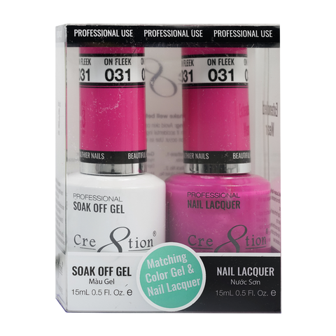 Cre8tion Matching Color Gel & Nail Lacquer 31 Paradise and You - Lamaisononlinestore