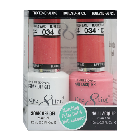 Cre8tion Matching Color Gel & Nail Lacquer 34 Sweet Marmalade - Lamaisononlinestore