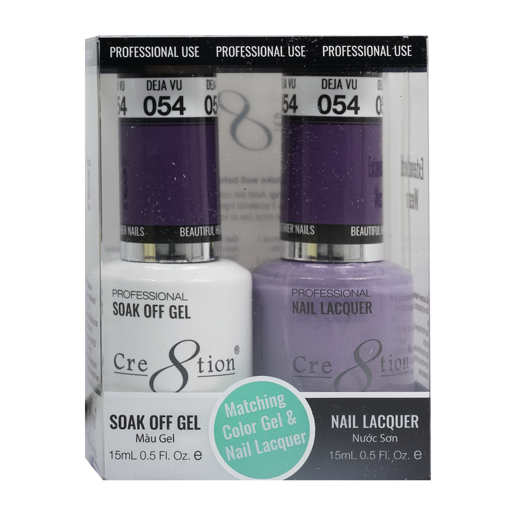Cre8tion Matching Color Gel & Nail Lacquer 54 Déjà Vu - Lamaisononlinestore