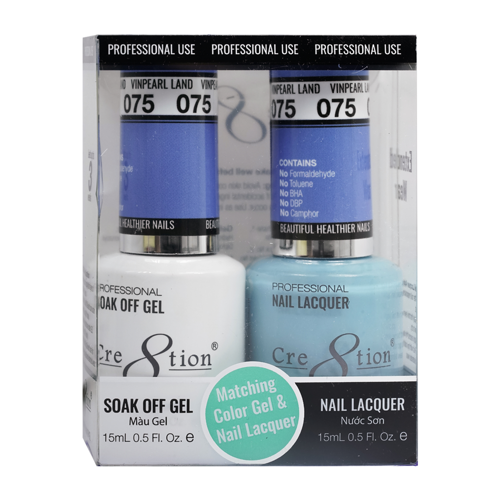 Cre8tion Matching Color Gel & Nail Lacquer 75 Wishing Well - Treasure4nails