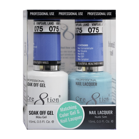Cre8tion Matching Color Gel & Nail Lacquer 75 Wishing Well - Treasure4nails