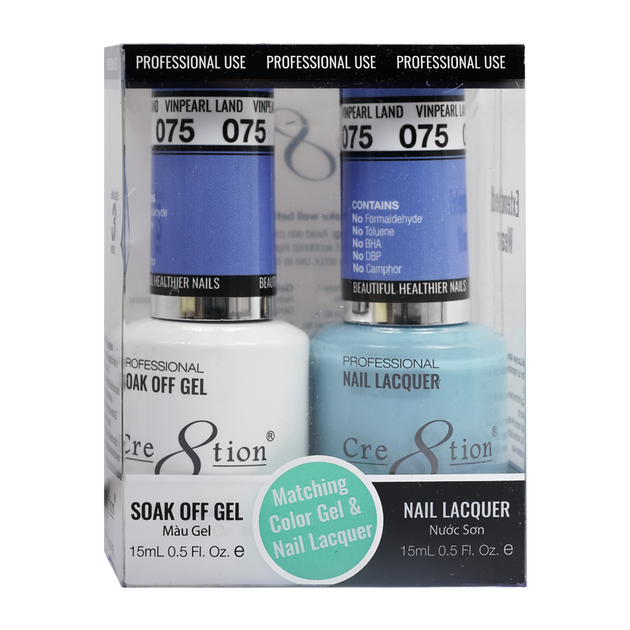 Cre8tion Matching Color Gel & Nail Lacquer 75 Wishing Well - Treasure4nails