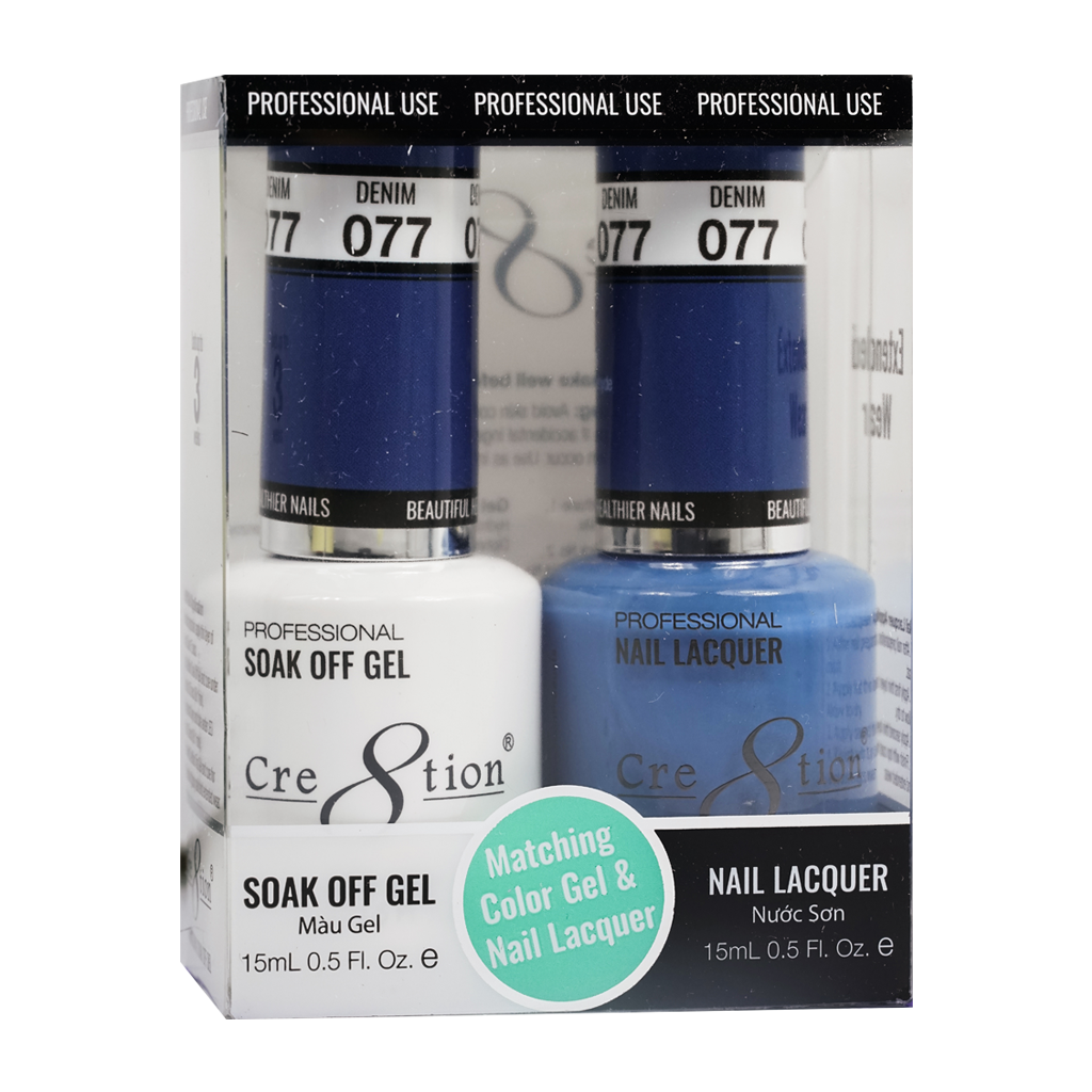 Cre8tion Matching Color Gel & Nail Lacquer 77 Shoot for the Moon - Treasure4nails