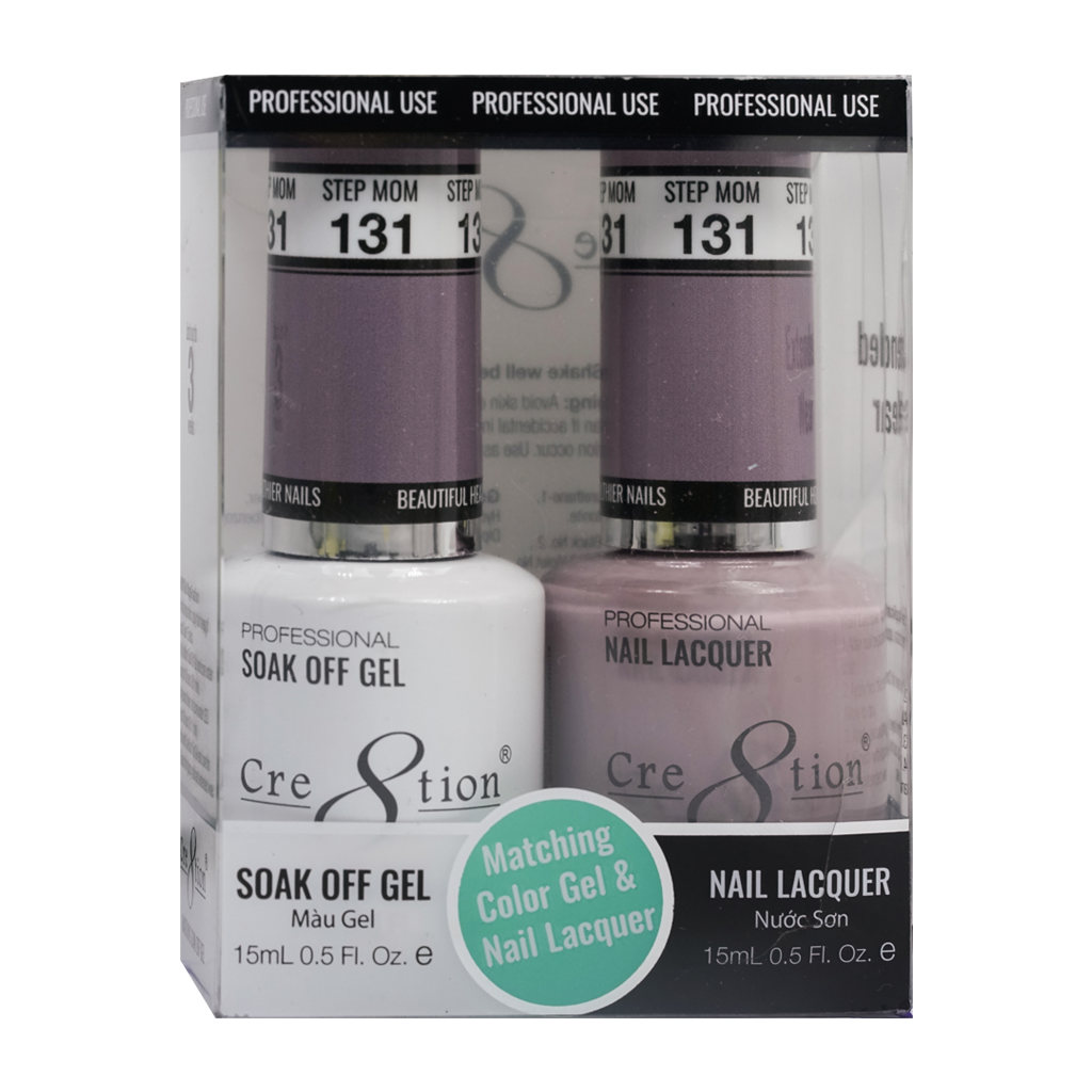Cre8tion Matching Color Gel & Nail Lacquer 131 History is Ours - Treasure4nails
