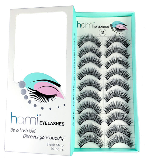 Hami Cosmetics - Eyelashes - Black #08