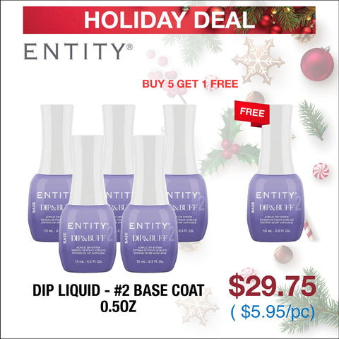 (Holiday Deal) Entity Dip Liquid -#2 Base Coat 0.5oz - Buy 5 Get 1 Free