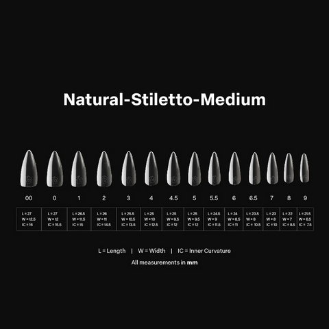 Apres Gel-X Tips 2.0 - Natural Stiletto 600pcs