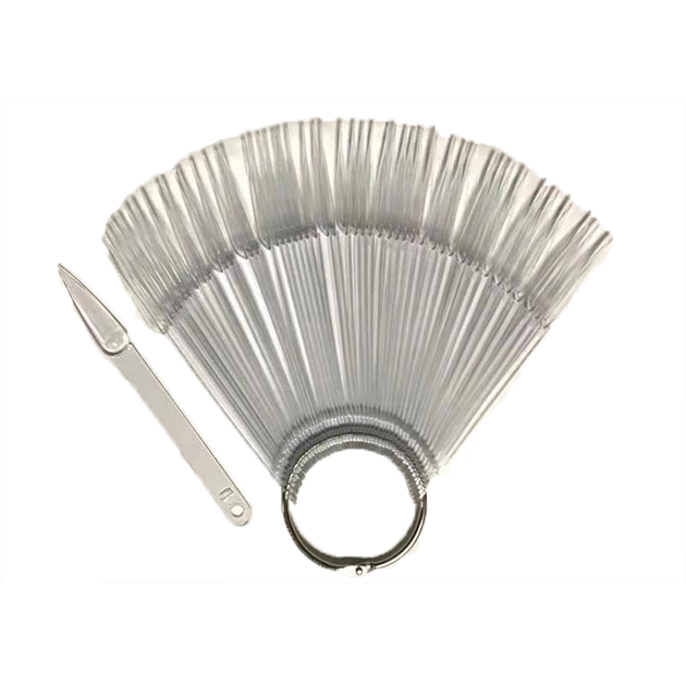 Cre8tion Triangle Shape Color Chart Clear 50 pcs./bag, 200 bags./case