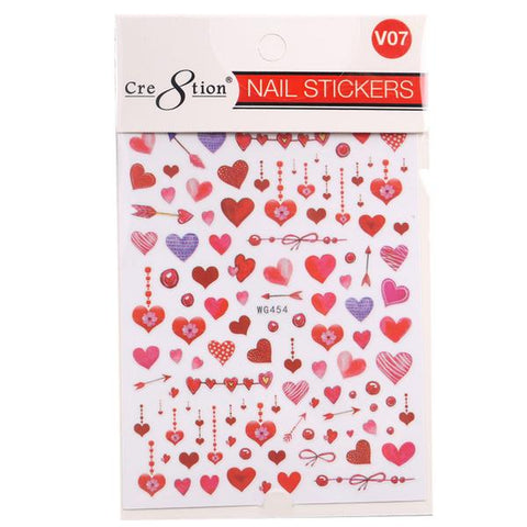 Cre8tion Nail Art Sticker Valentine Love is the Bridge -V10