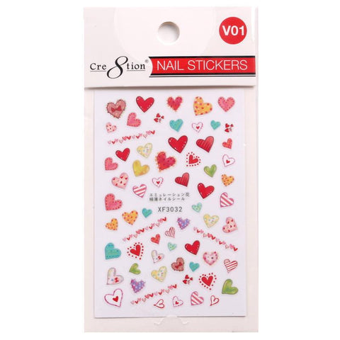 Cre8tion - Valentine Nail Sticker - V01