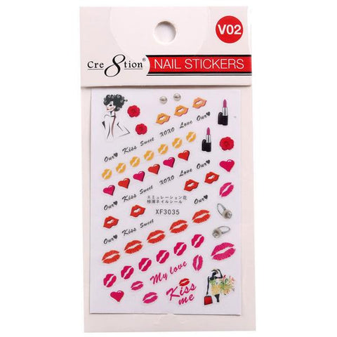 Cre8tion Nail Art Sticker Valentine V05