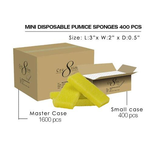 Cre8tion Mini Disposable Pumice Sponges - Small Case 400pcs