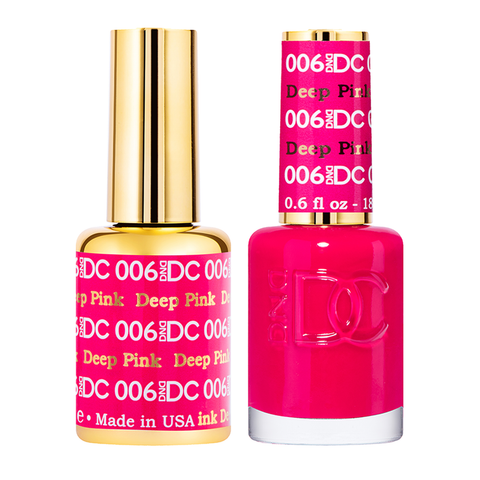 DND - Matching Color Soak Off Gel - DC Collection - DC006 DEEP PINK
