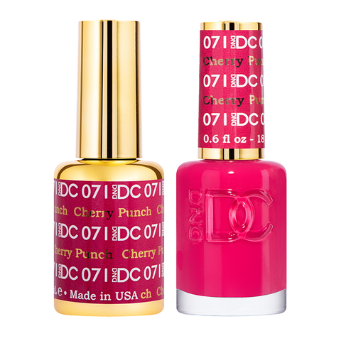 DND - Matching Color Soak Off Gel - DC Collection - DC071 CHERRY PUNCH